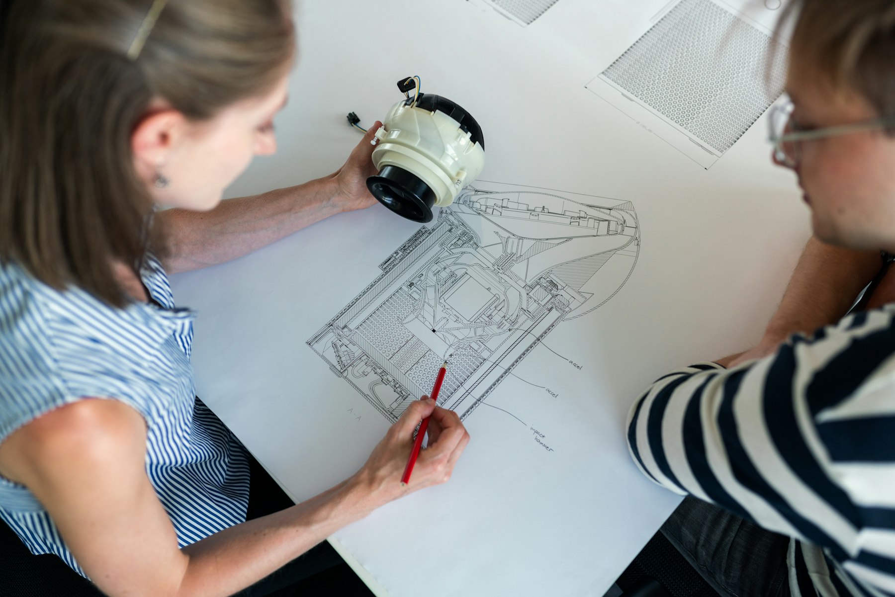 Planning over technical drawings