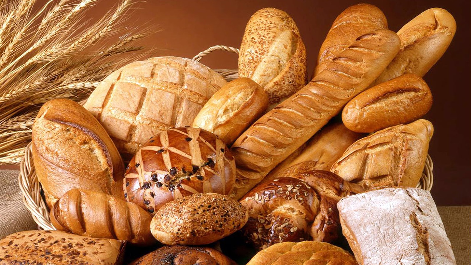 Golden bread pile