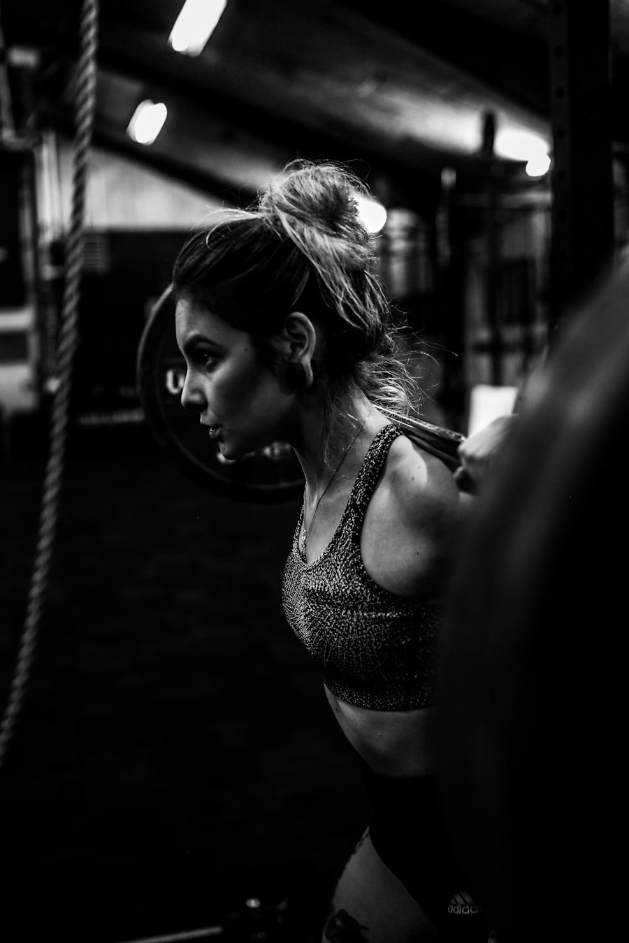 Coach Inés at the ropes station