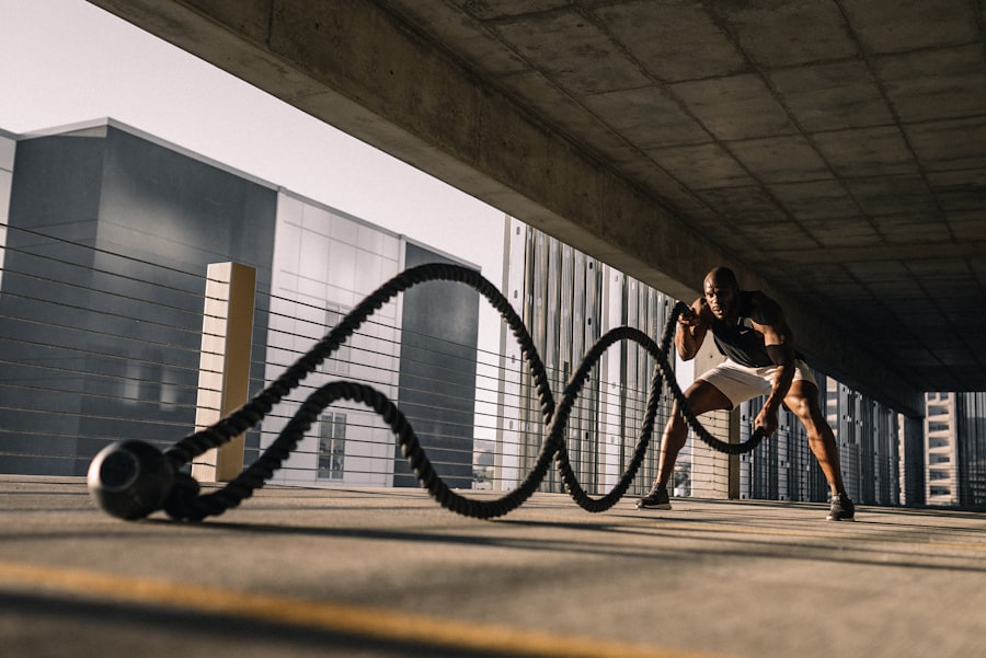 Battle ropes conditioning
