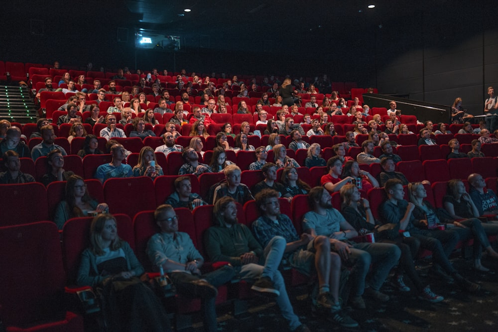 Cinema audience mid-screening